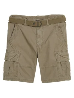 Superdry Brown Chrome Heavy Cargo 100% Cotton Shorts