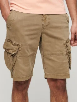 Superdry Brown Core Cargo Relaxed Fit Shorts