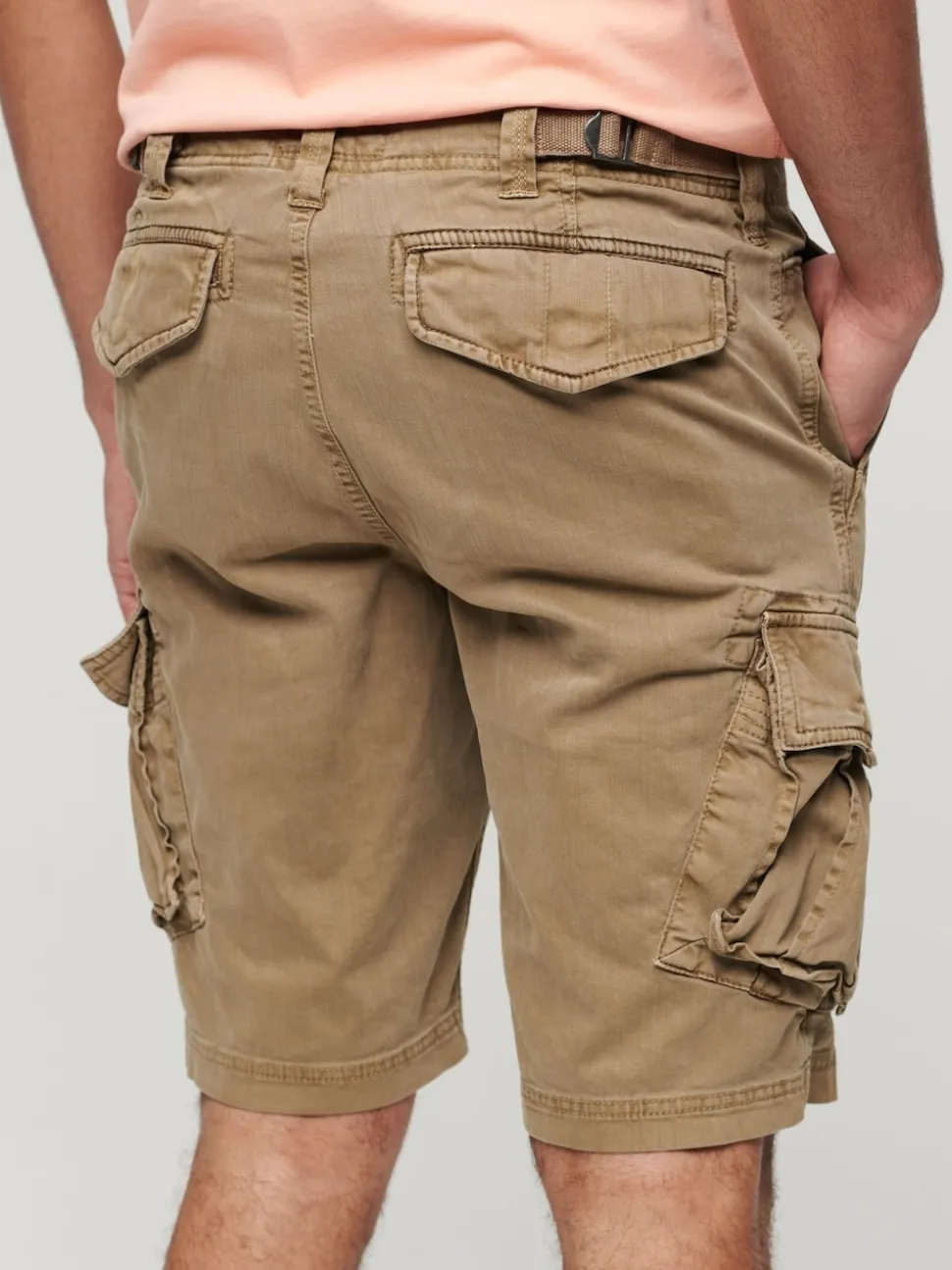 Superdry Brown Core Cargo Relaxed Fit Shorts