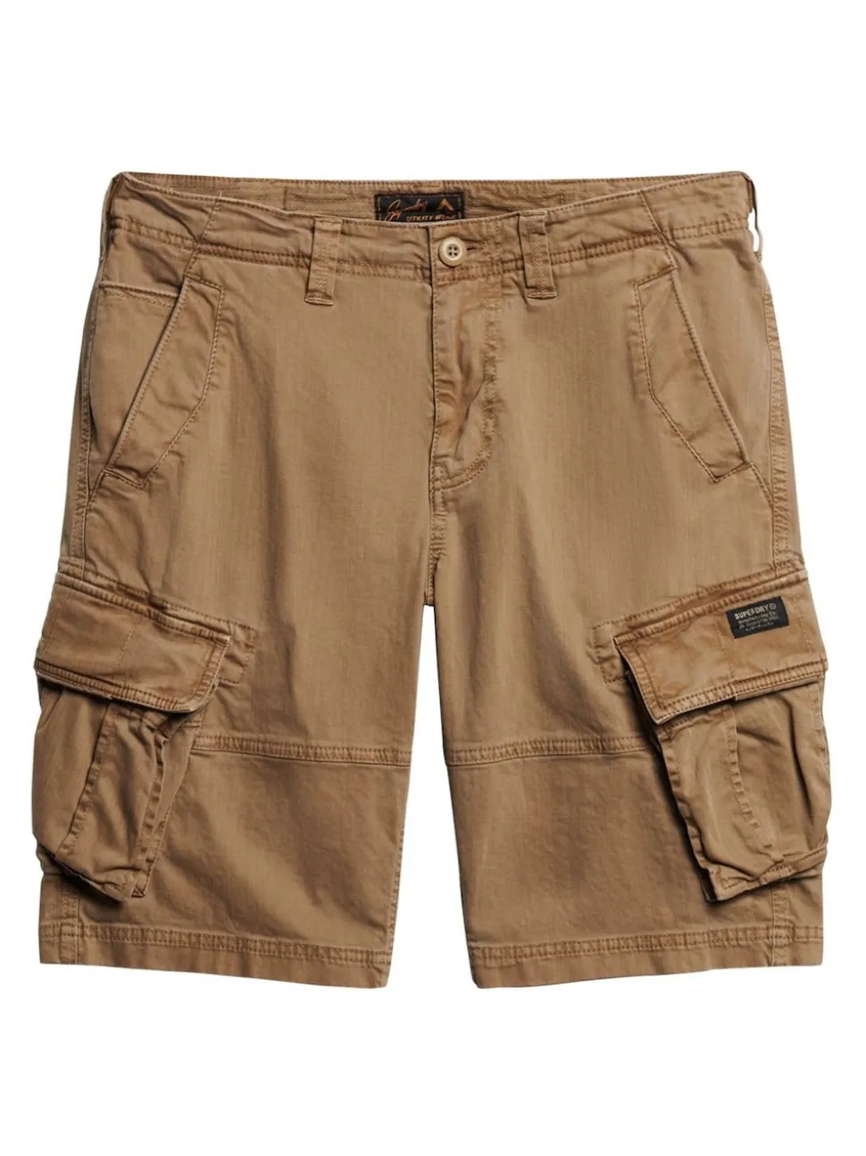 Superdry Brown Core Cargo Relaxed Fit Shorts