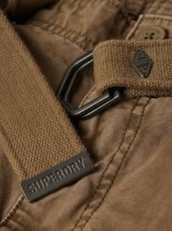 Superdry Brown Heavy Cargo 100% Cotton Shorts
