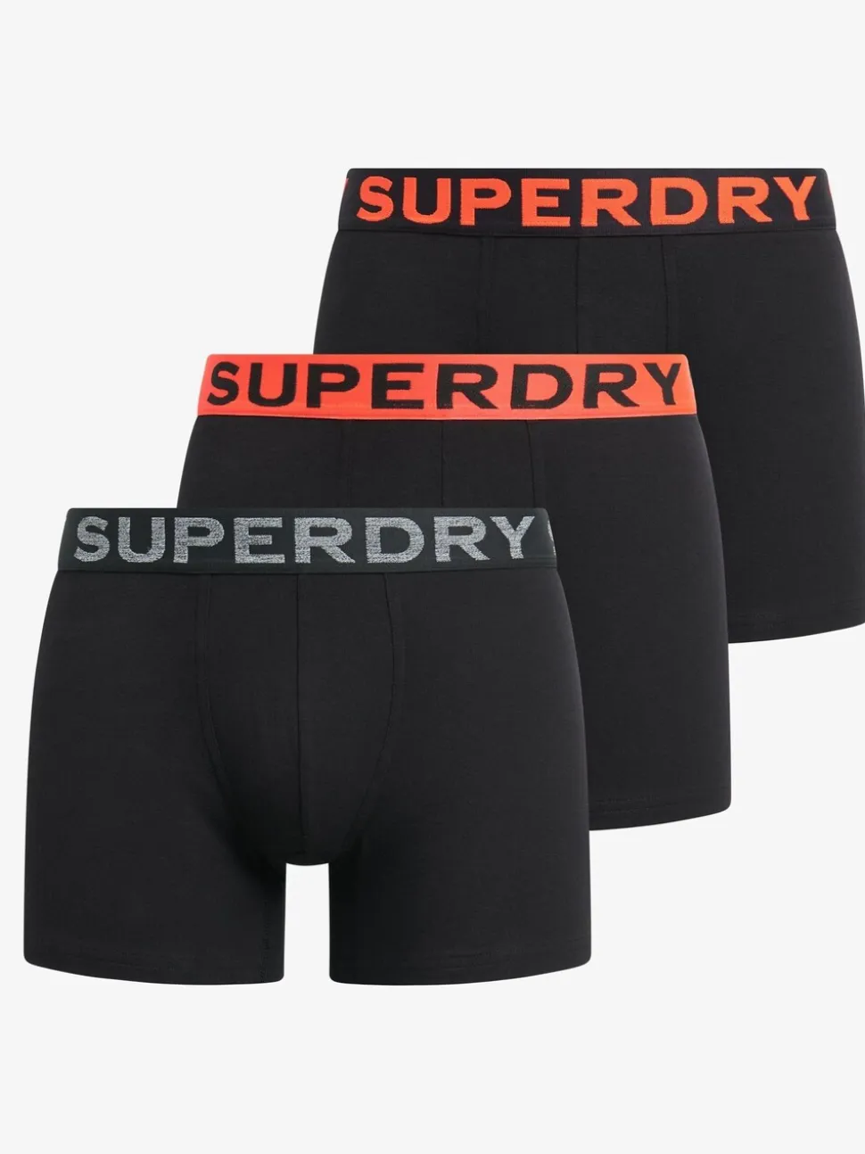Superdry Chrome Black Boxers Triple Pack