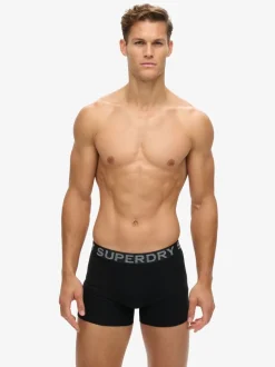 Superdry Chrome Black Boxers Triple Pack