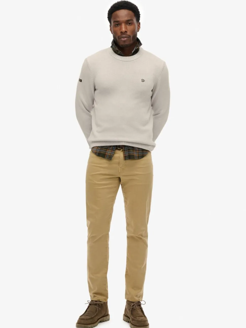 Superdry Cream Cotton Jumper