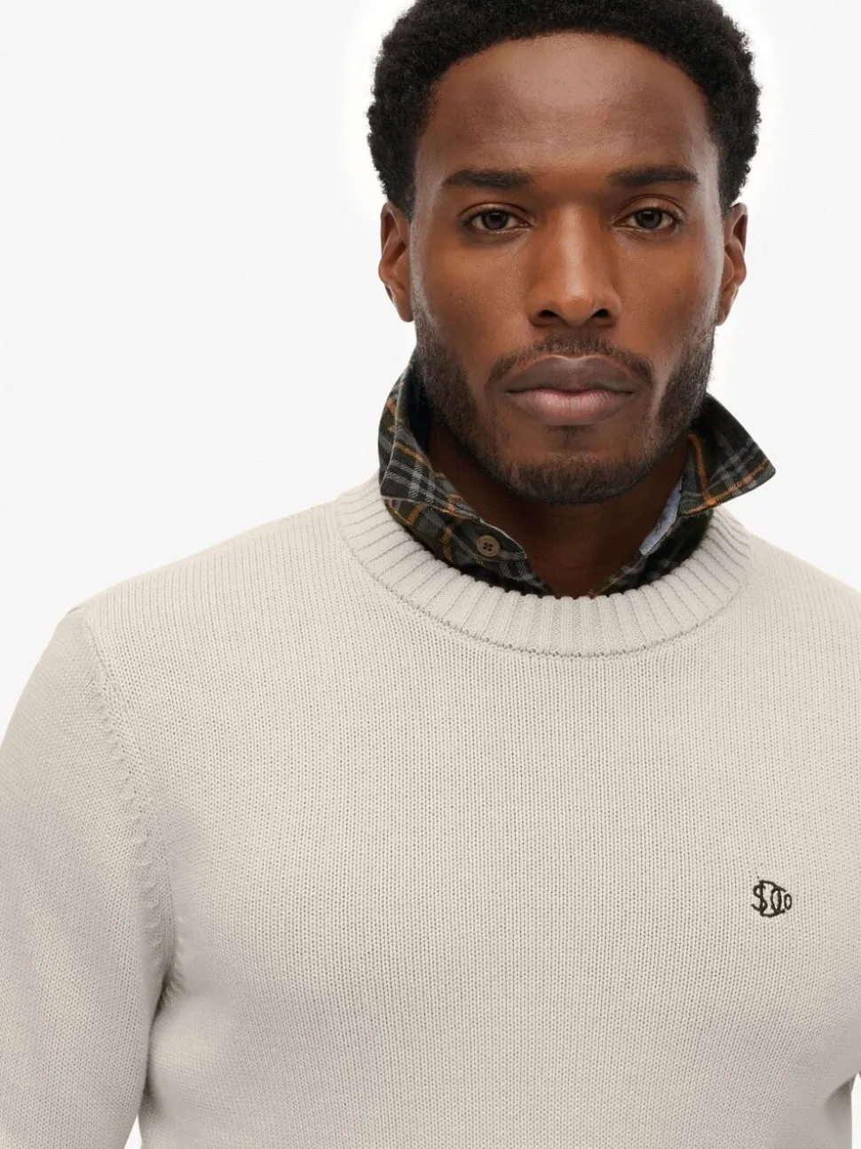 Superdry Cream Cotton Jumper