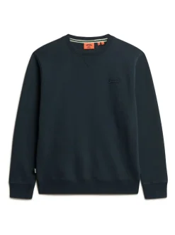 Superdry Eclipse Navy Essential Logo Crew Sweatshirt