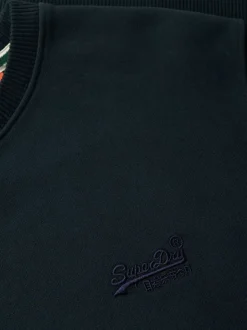 Superdry Eclipse Navy Essential Logo Crew Sweatshirt