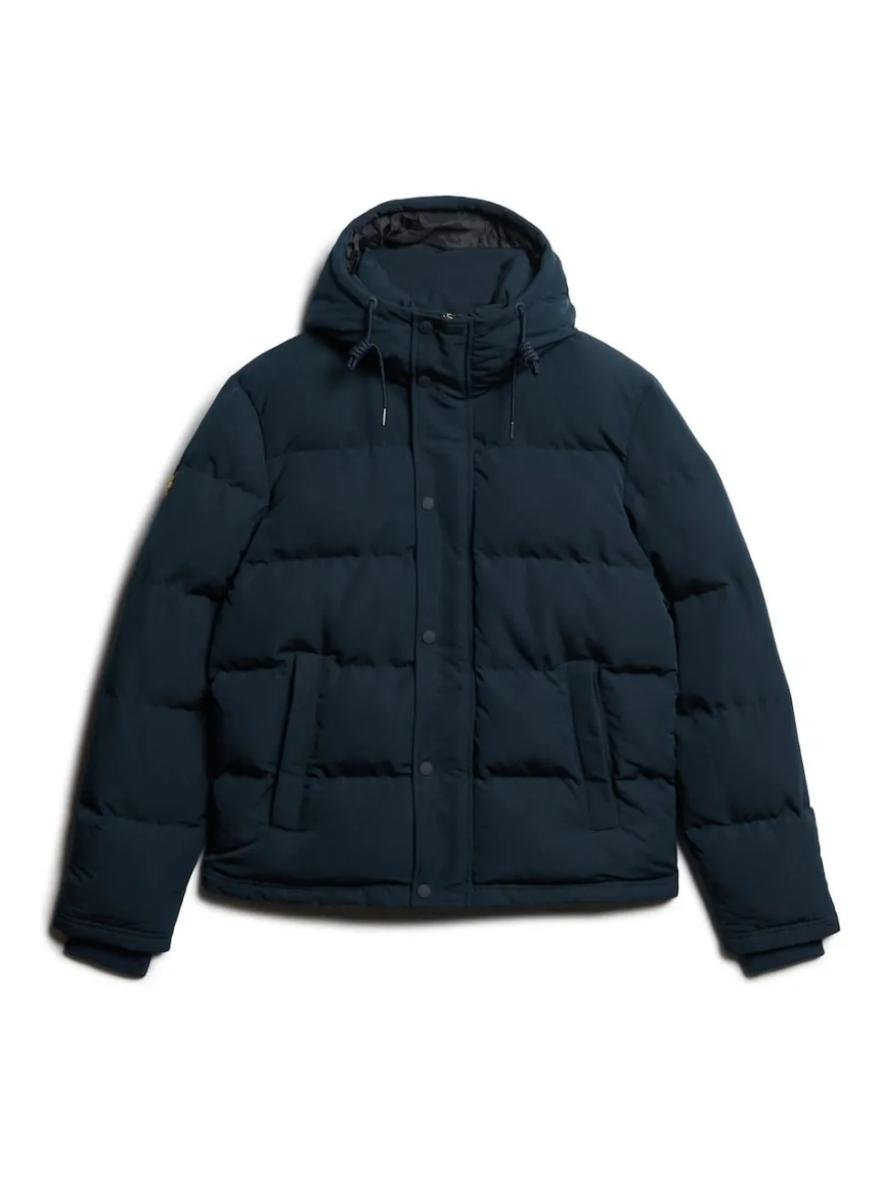 Superdry Eclipse Navy Everest Short Hooded Puffer Jacket