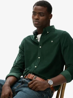 Superdry Green Classic Needle Cord Shirt
