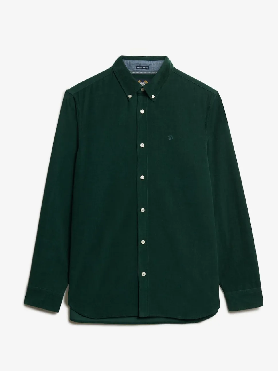 Superdry Green Classic Needle Cord Shirt