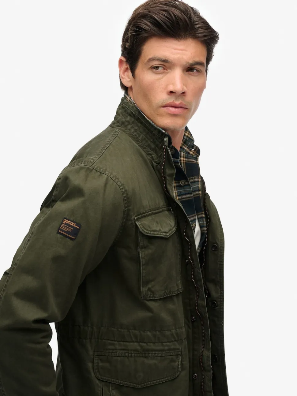 Superdry Green Cotton M65 Jacket