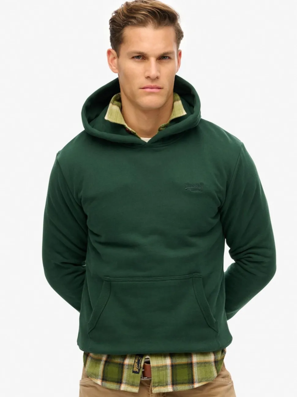 Superdry Green Essential Logo Hoodie