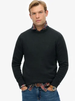 Superdry Grey Essentials Cotton Jumper
