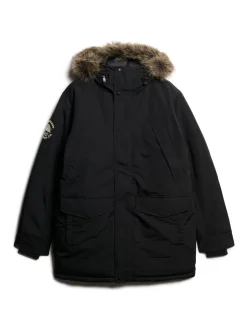 Superdry Jet Black Everest Faux Fur Parka Jacket