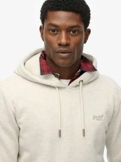 Superdry Light Grey Essential Logo Hoodie