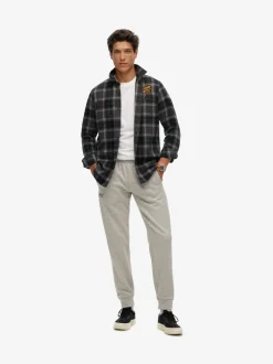 Superdry Light Grey Marl Essential Logo Joggers