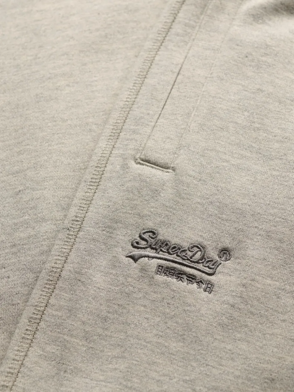 Superdry Light Grey Marl Essential Logo Joggers