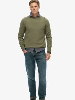Superdry Light Sage Wool Blend Jumper