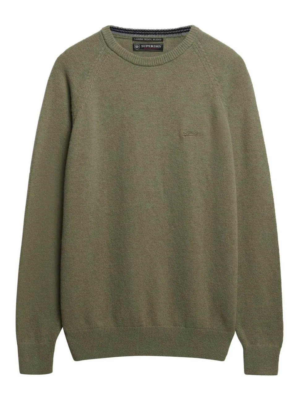 Superdry Light Sage Wool Blend Jumper