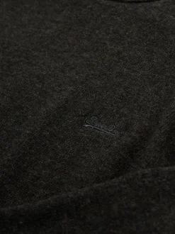 Superdry Midnight Charcoal Marl Wool Blend Jumper