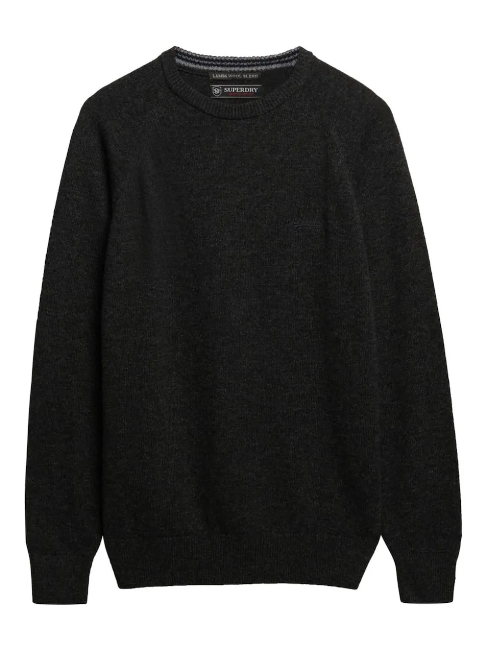 Superdry Midnight Charcoal Marl Wool Blend Jumper
