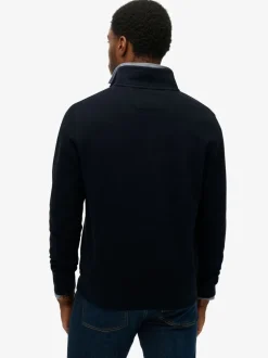 Superdry Navy Blue Classic Essential Half Zip Jumper