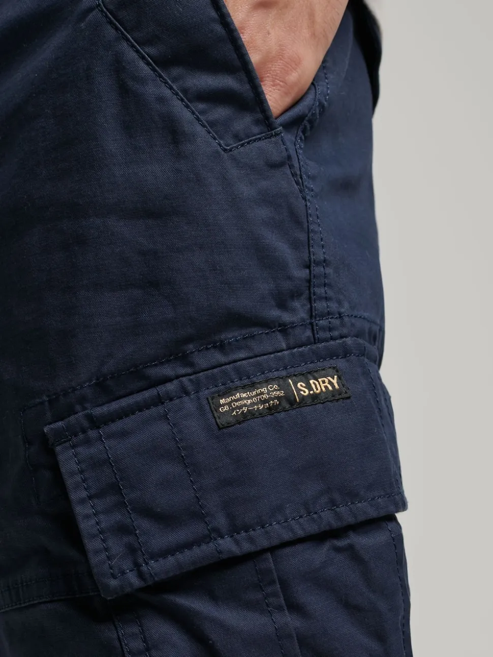 Superdry Navy Vintage Logo Cargo Shorts