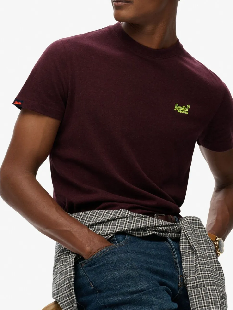 Superdry Red Essential Short Sleeve Embroidered T-Shirt