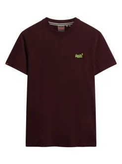 Superdry Red Essential Short Sleeve Embroidered T-Shirt
