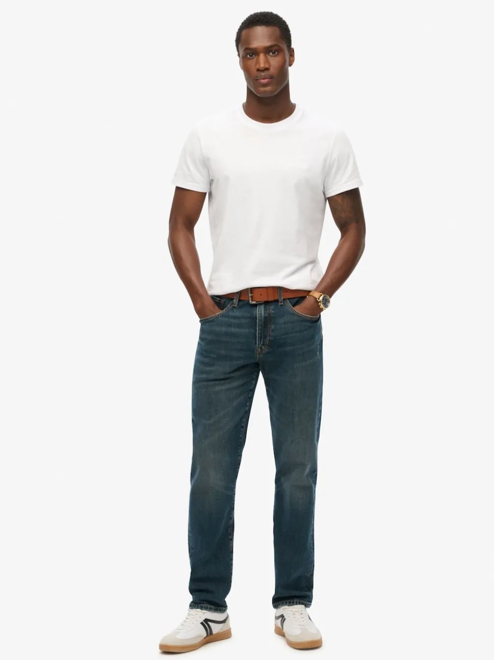 Superdry Viper Vintage Indigo Slim Vintage Straight Jeans