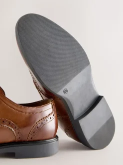 Tan Brown Brogue Shoes