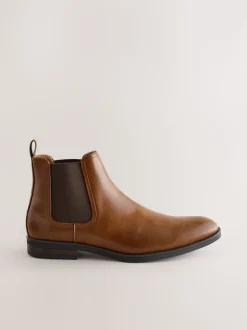 Tan Brown Chelsea Boots