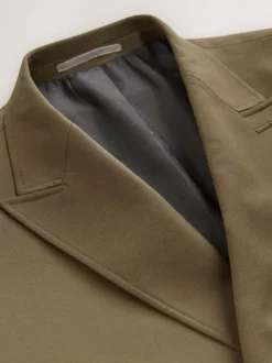 Tan Brown Double Breasted Suit Jacket