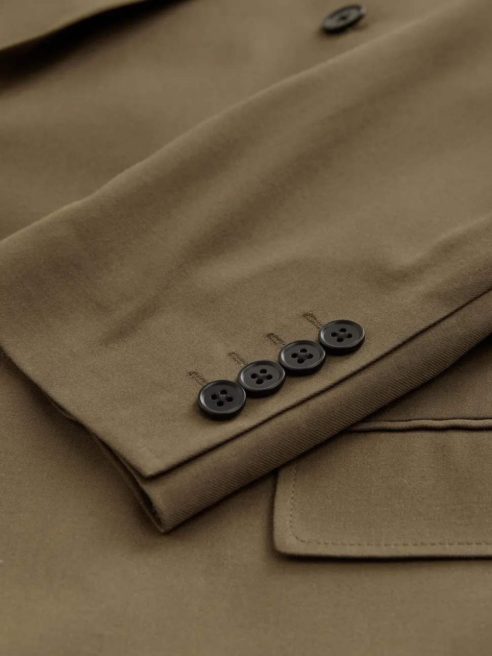 Tan Brown Double Breasted Suit Jacket