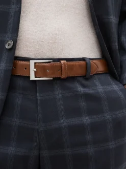 Tan Brown Faux Leather Belt