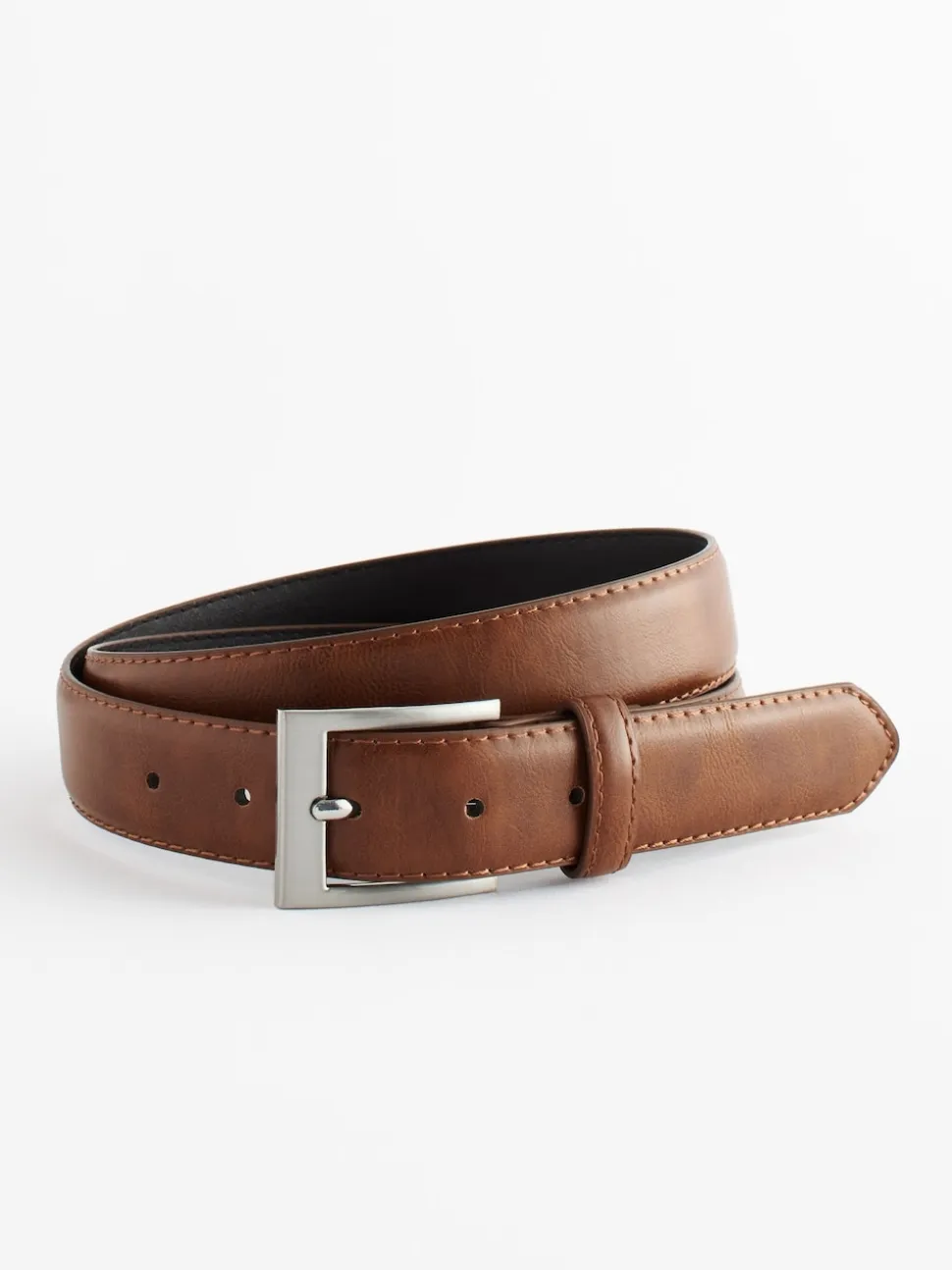 Tan Brown Faux Leather Belt