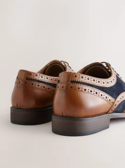 Tan Brown Heritage Brogue Shoes