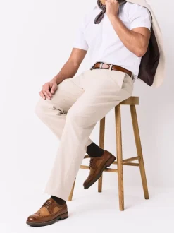 Tan Brown Heritage Brogue Shoes