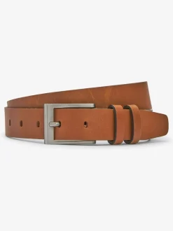 Tan Brown Leather Belt