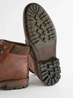 Tan Brown Leather Boots