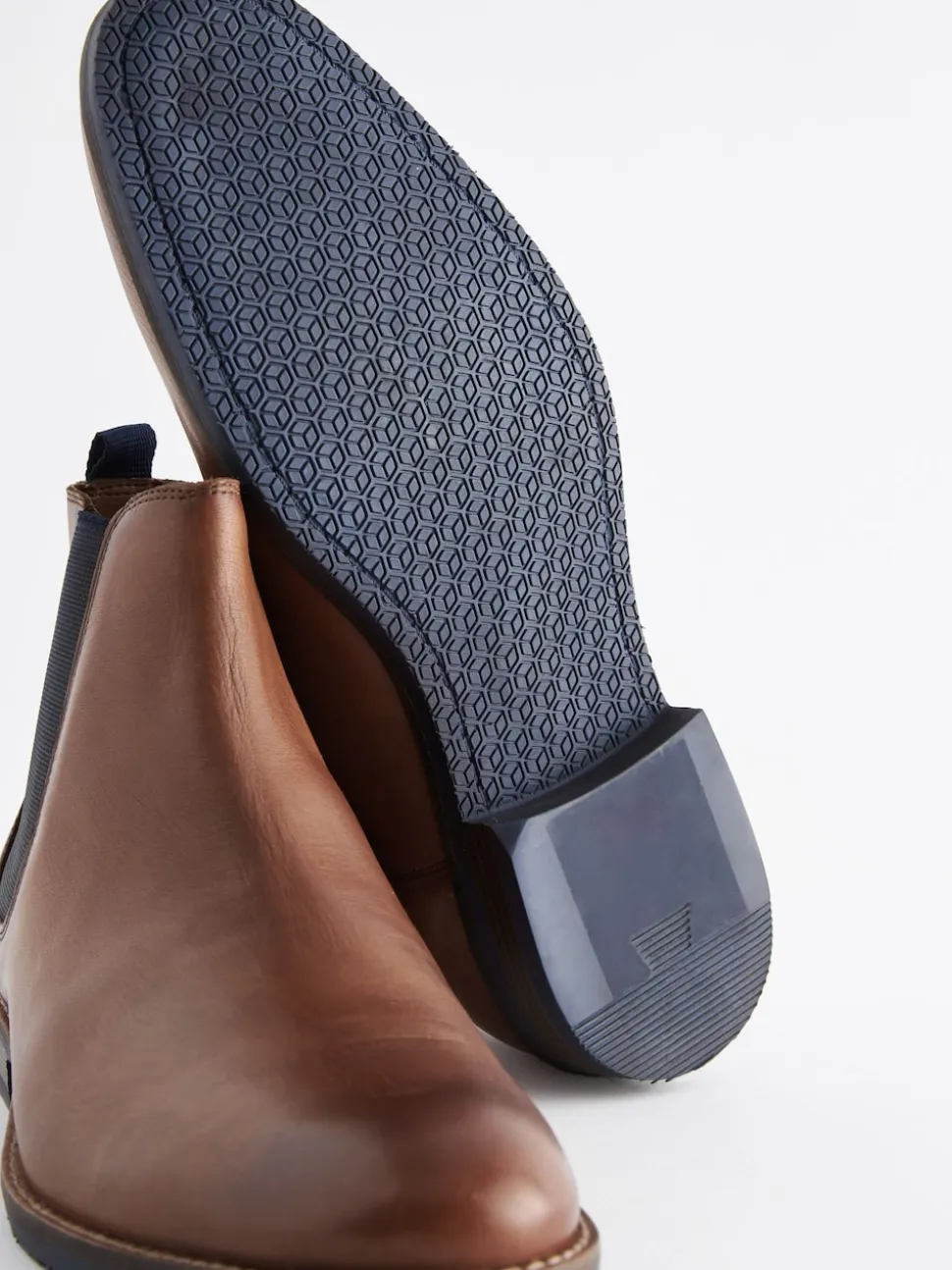 Tan Brown Leather Chelsea Boots