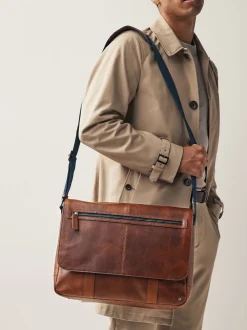 Tan Brown Messenger Bag