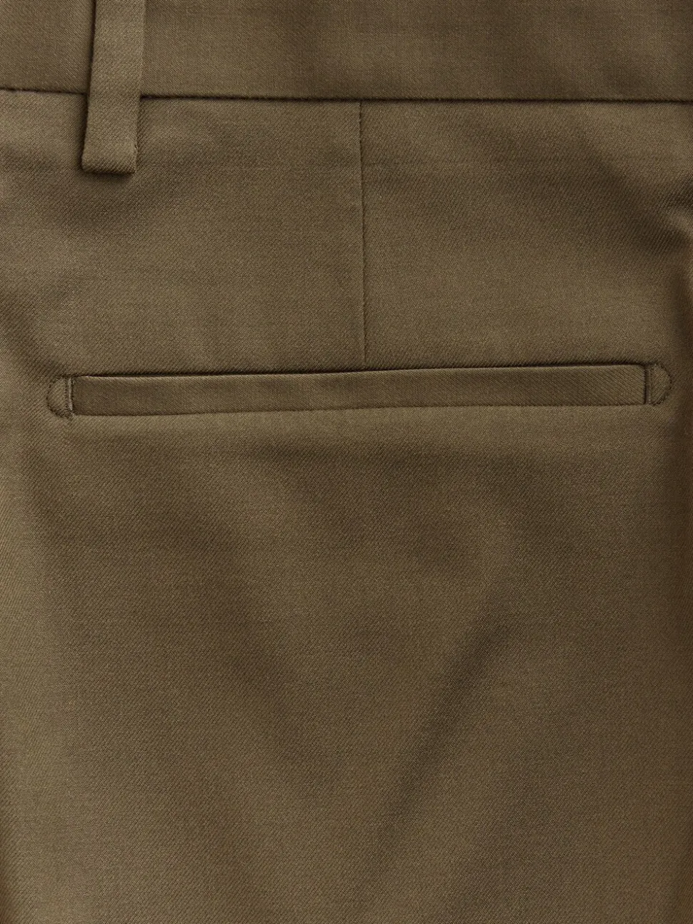 Tan Brown Relaxed Fit Suit Trousers
