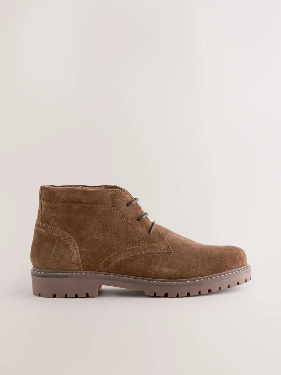 Tan Brown Rugged Leather Ankle Boots