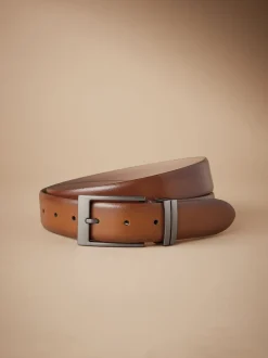 Tan Brown Signature Metal Keeper Belt