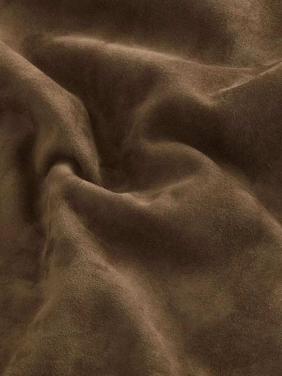 Tan Brown Signature Suede Zip Through Shirt Jacket