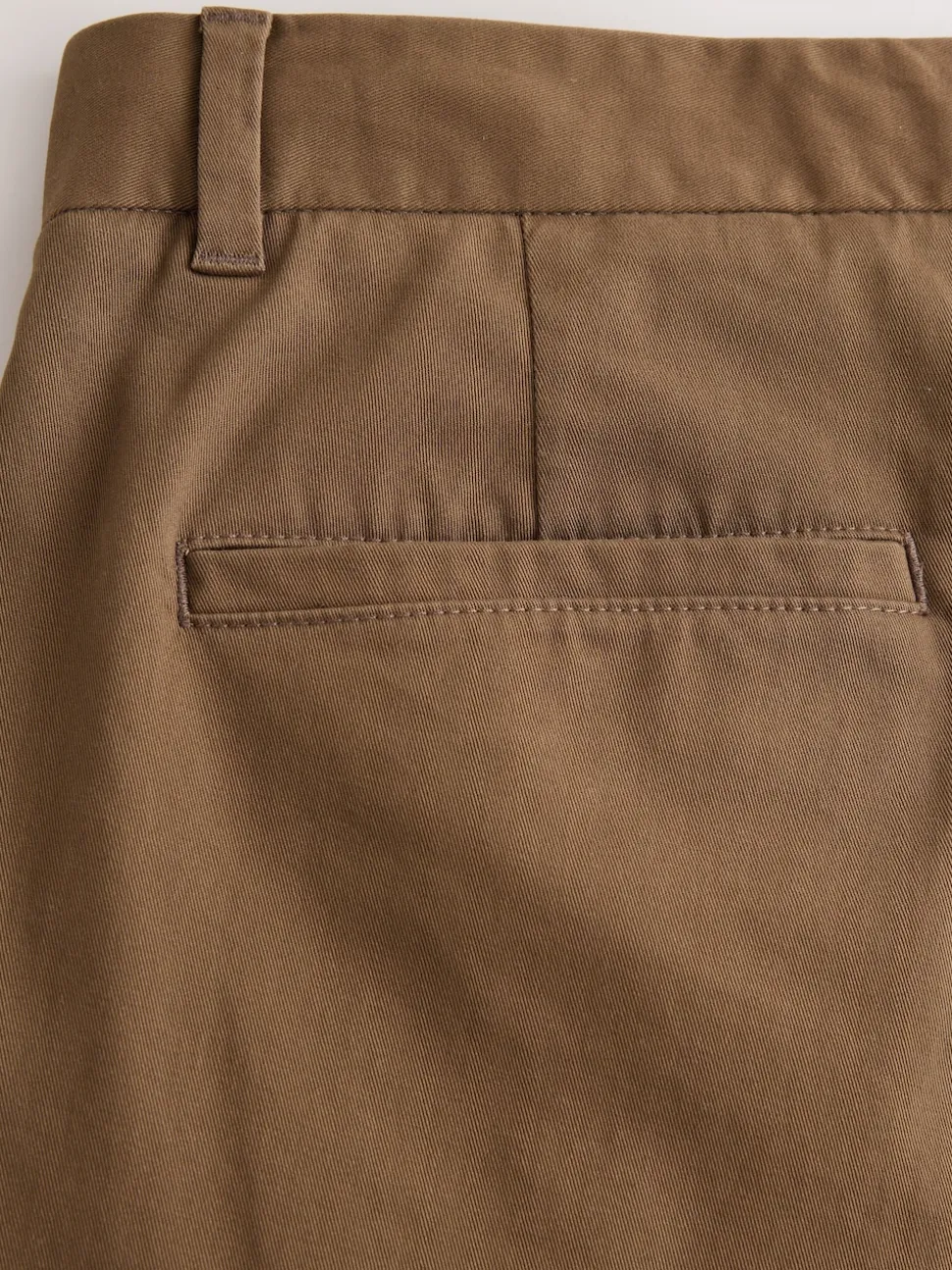 Tan Brown Slim Fit Stretch Chinos Trousers