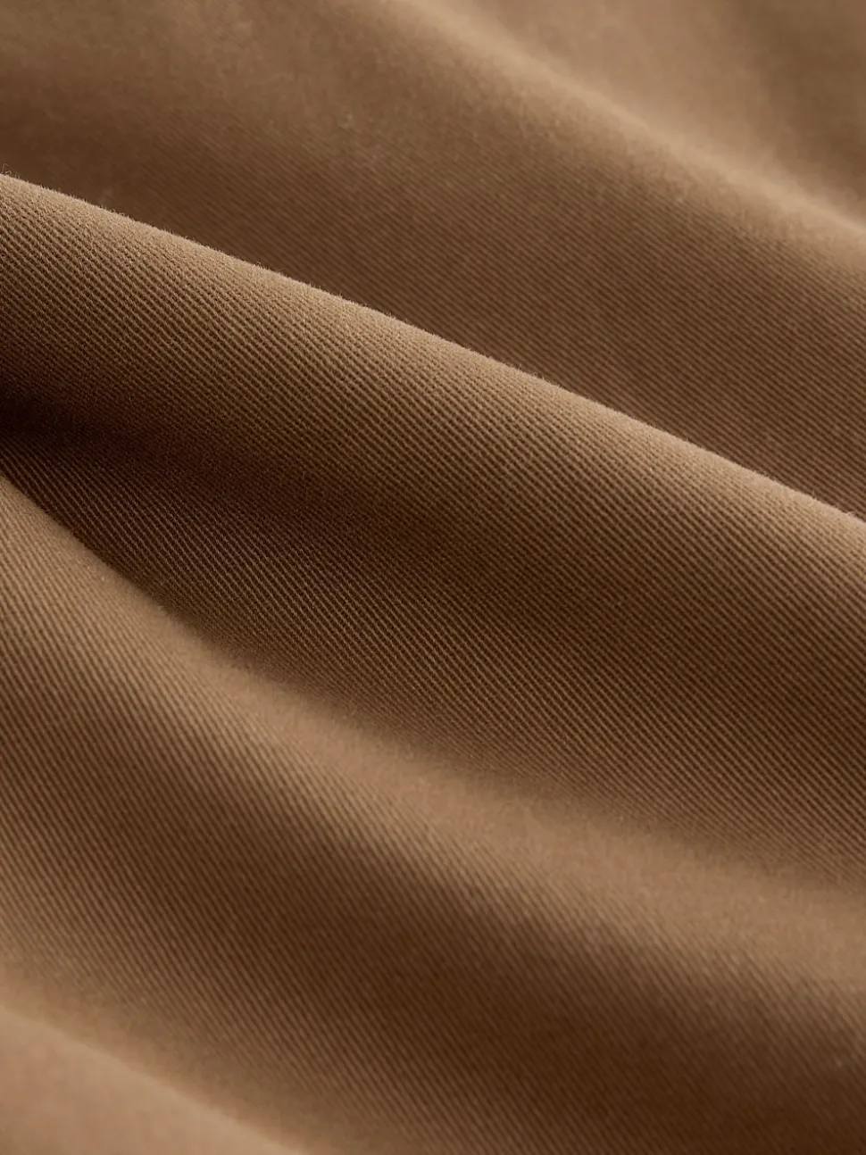 Tan Brown Straight Fit Stretch Chinos Trousers