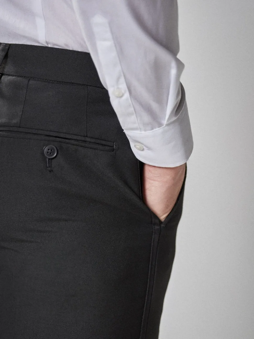 Tape Detail Skinny Fit Tuxedo Suit Trousers
