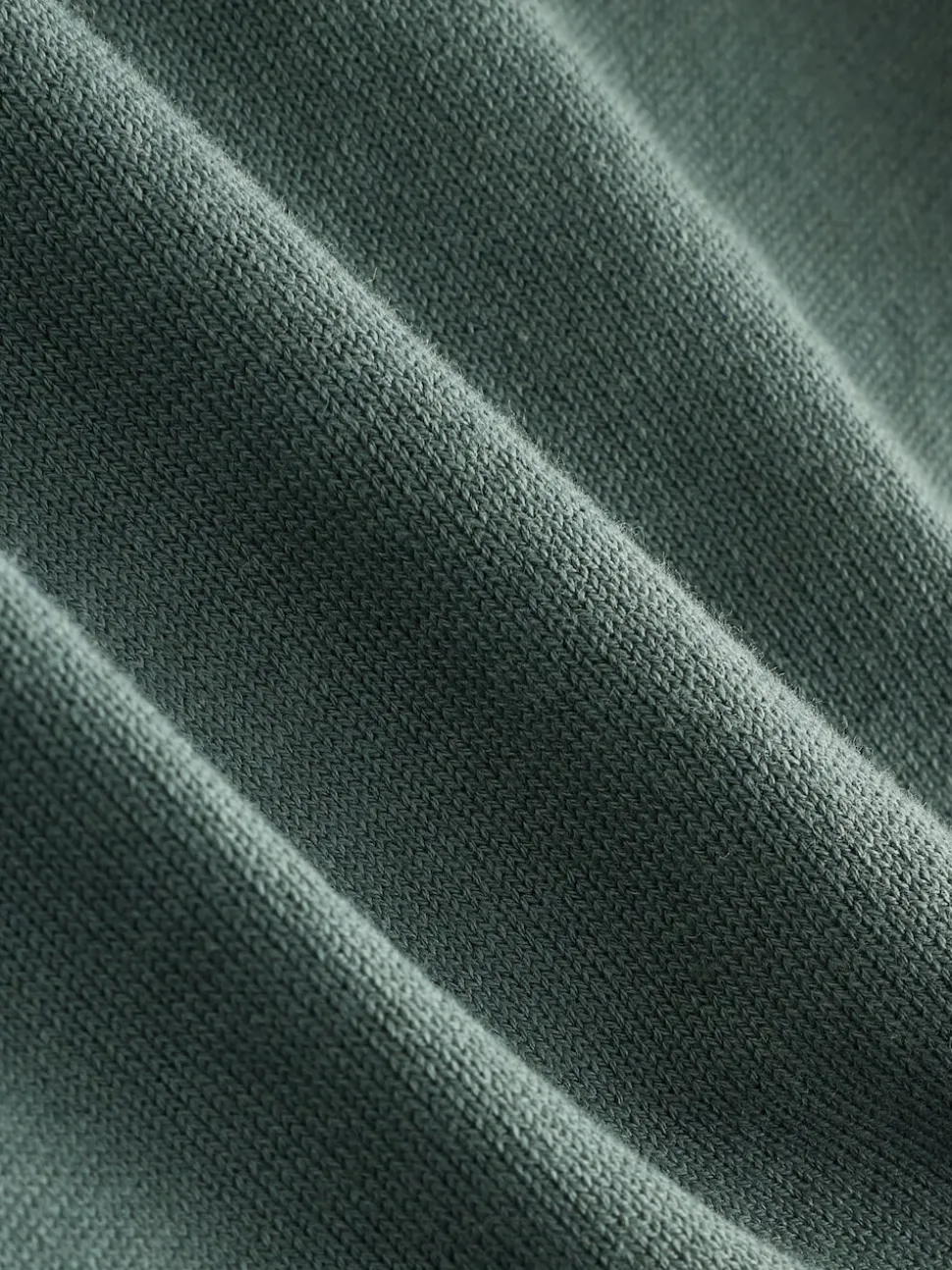 Teal Blue EDIT Knitted Long Sleeve Roll Neck Polo Shirt